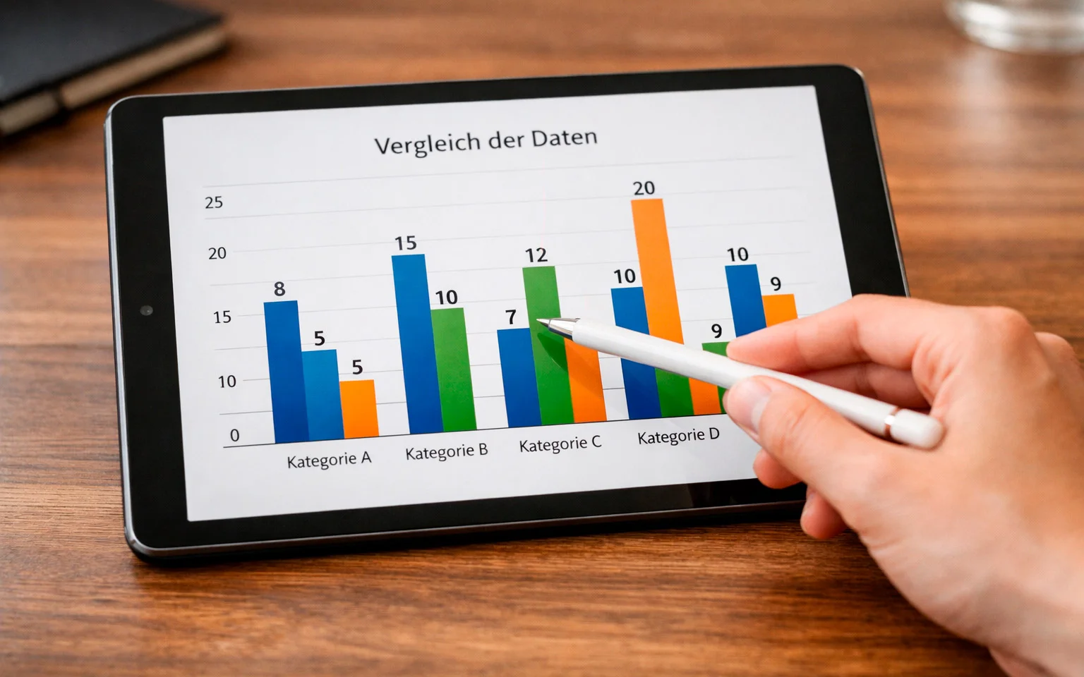 Balkendiagramm mit Quotenvergleich verschiedener Anbieter